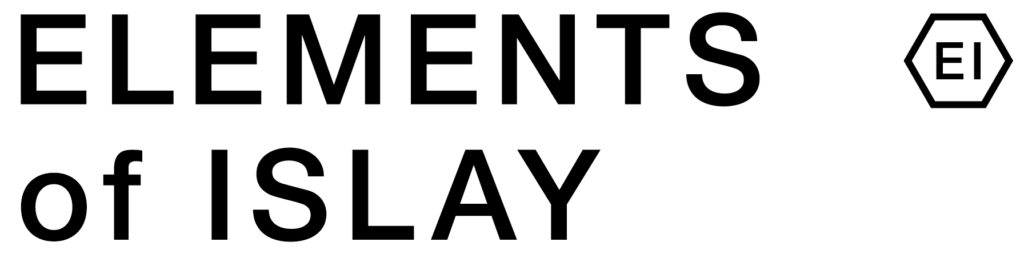 Elements of Islay Transparent Logo Black Letters