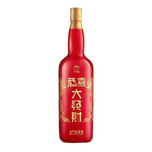 金門高粱酒 緞金龍 2025年 新春特仕版 恭喜大發財 (1公升)